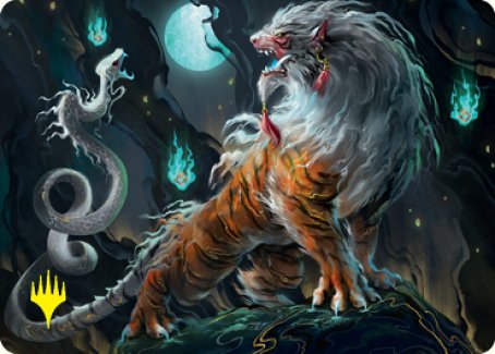 Gloomshrieker Art Card (Gold-Stamped Signature) [Kamigawa: Neon Dynasty Art Series] | Chromatic Games