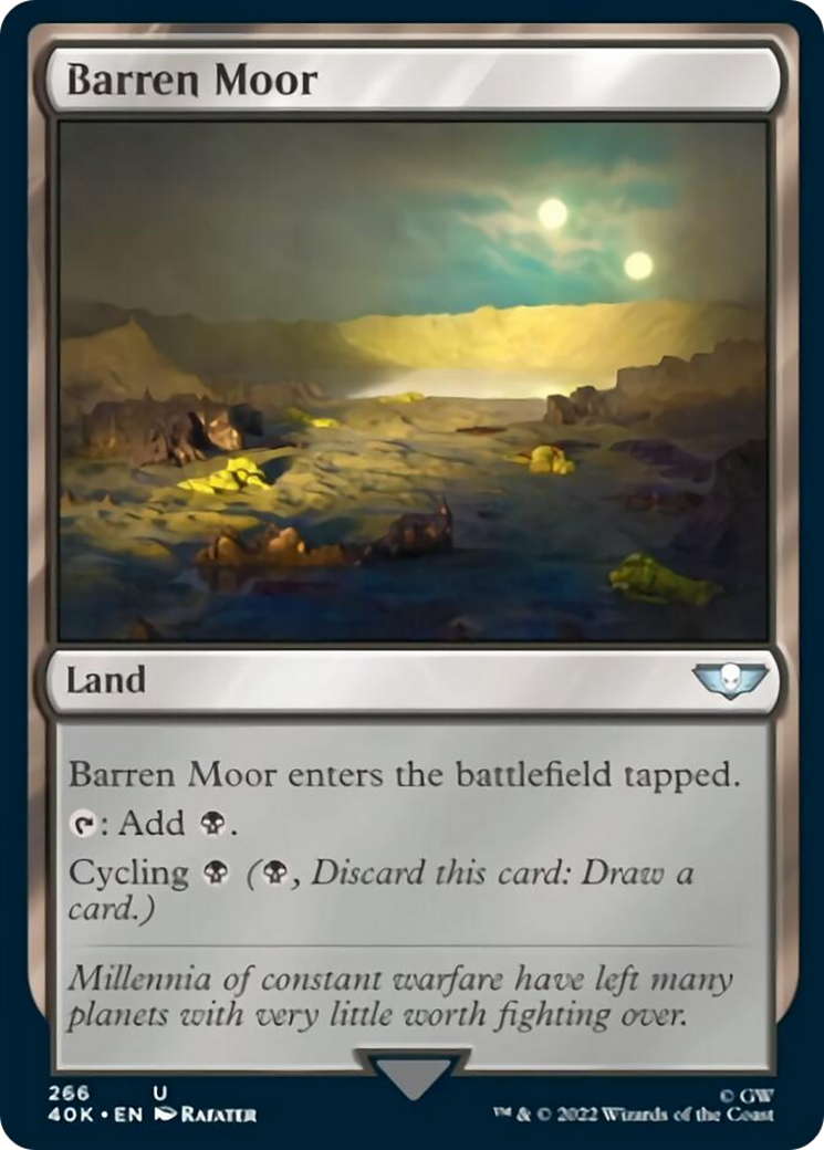 Barren Moor (Surge Foil) [Warhammer 40,000] | Chromatic Games