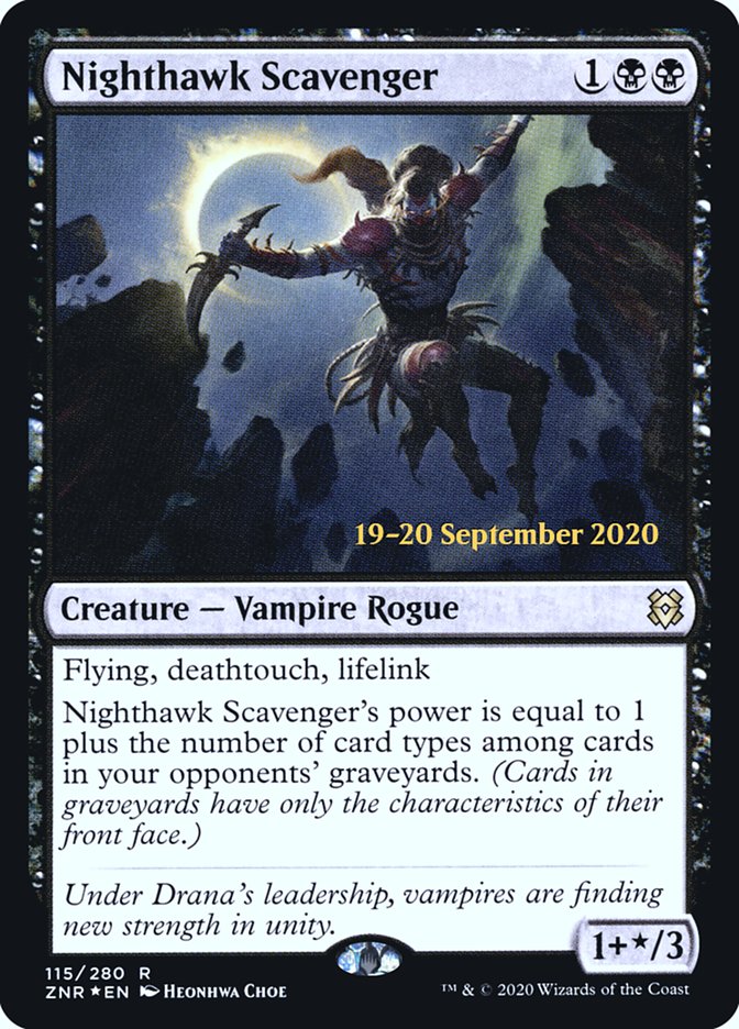 Nighthawk Scavenger [Zendikar Rising Prerelease Promos] | Chromatic Games