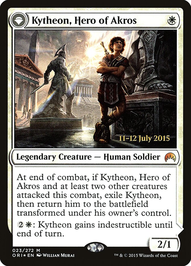 Kytheon, Hero of Akros // Gideon, Battle-Forged [Magic Origins Prerelease Promos] | Chromatic Games