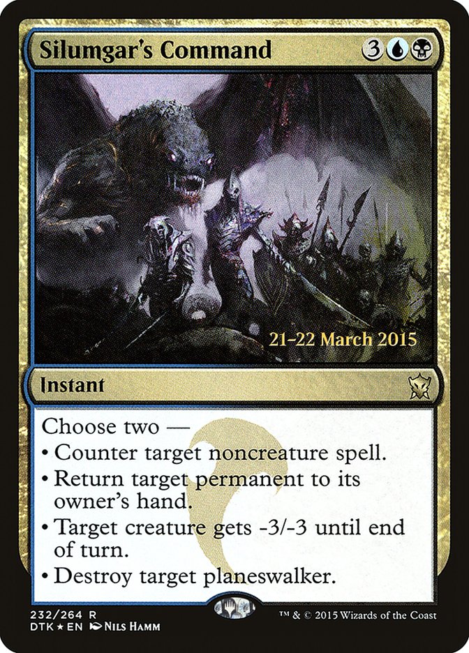 Silumgar's Command [Dragons of Tarkir Prerelease Promos] | Chromatic Games