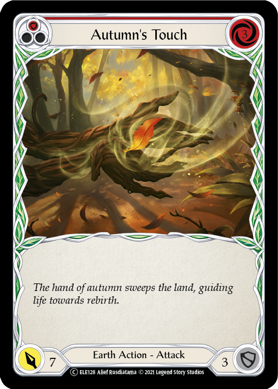 Autumn's Touch (Red) [U-ELE128] (Tales of Aria Unlimited)  Unlimited Rainbow Foil | Chromatic Games