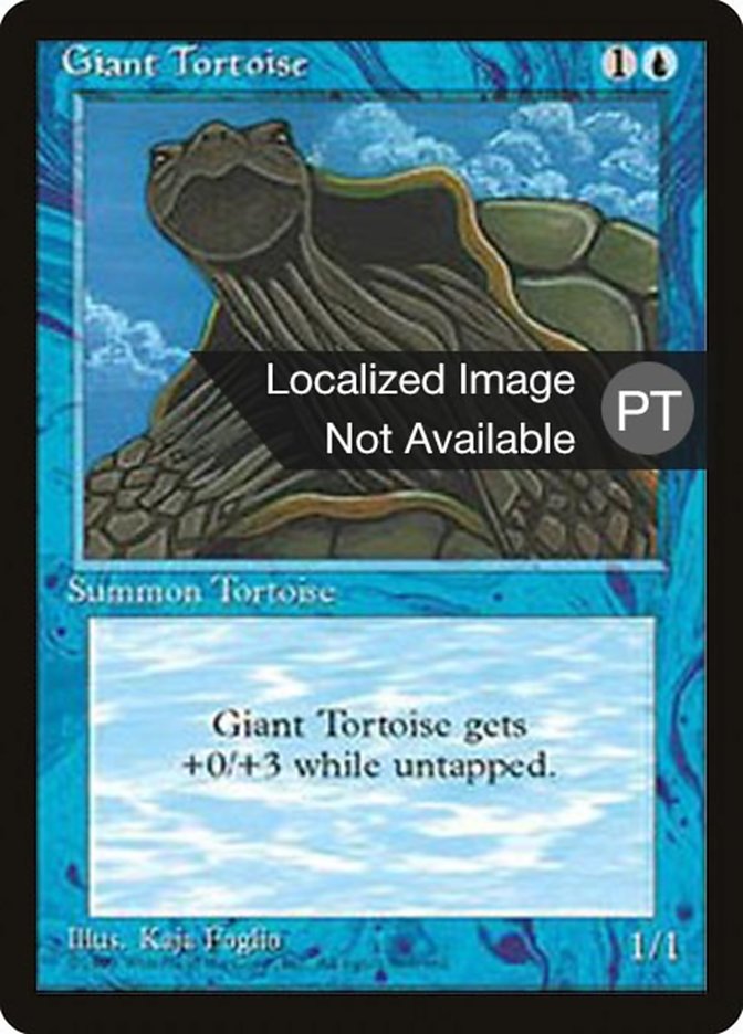 Giant Tortoise [Fourth Edition (Foreign Black Border)] | Chromatic Games