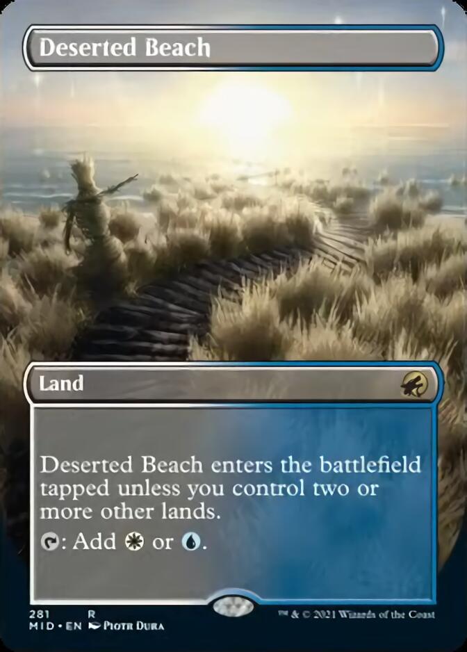 Deserted Beach (Borderless Alternate Art) [Innistrad: Midnight Hunt] | Chromatic Games