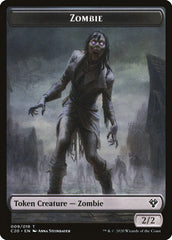 Human Soldier (004) // Zombie Double-Sided Token [Commander 2020 Tokens] | Chromatic Games