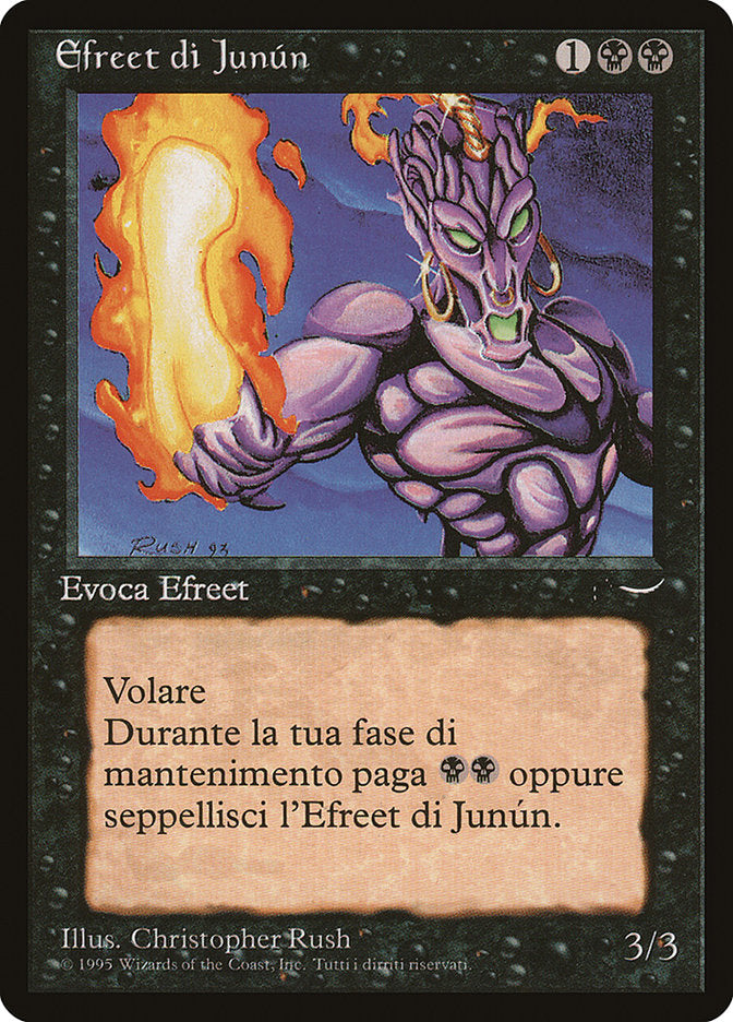 Junun Efreet (Italian) - "Efreet di Junun" [Rinascimento] | Chromatic Games