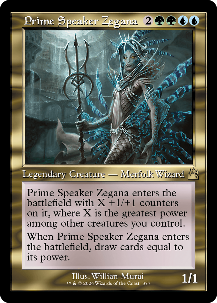 Prime Speaker Zegana (Retro Frame) [Ravnica Remastered] | Chromatic Games