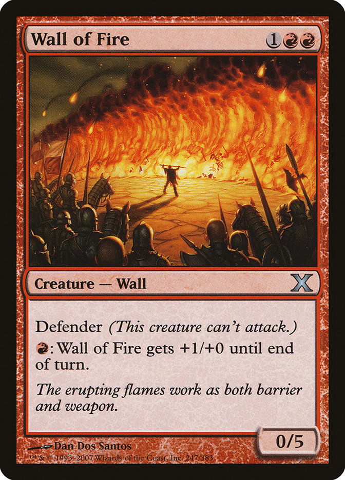 Wall of Fire [Tenth Edition] | Chromatic Games