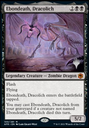 Ebondeath, Dracolich (Promo Pack) [Dungeons & Dragons: Adventures in the Forgotten Realms Promos] | Chromatic Games