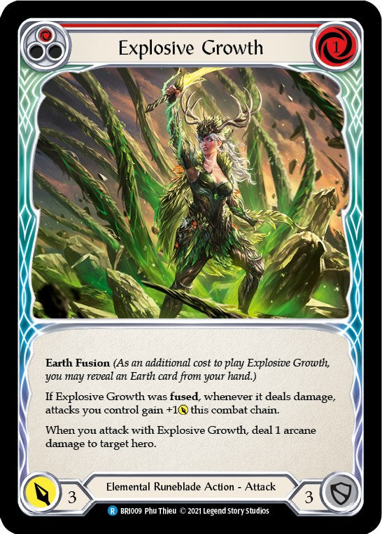 Explosive Growth (Red) [BRI009] (Tales of Aria Briar Blitz Deck)  1st Edition Normal | Chromatic Games