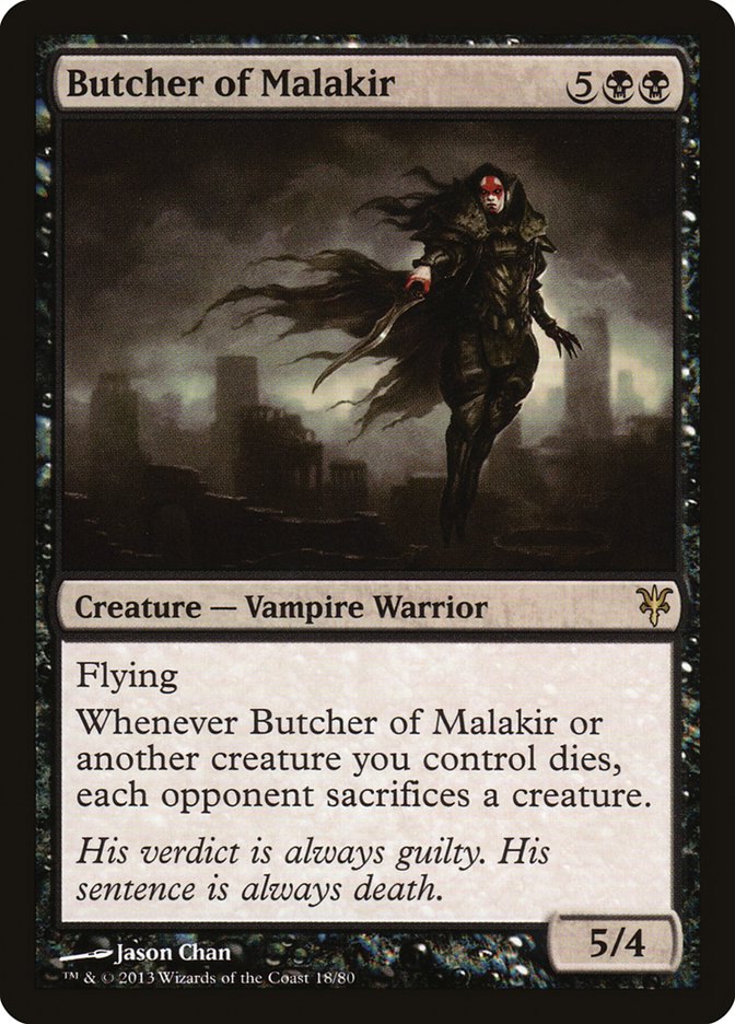 Butcher of Malakir [Duel Decks: Sorin vs. Tibalt] | Chromatic Games