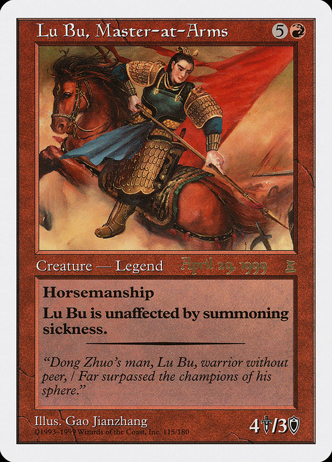 Lu Bu, Master-at-Arms (April 29, 1999) [Portal Three Kingdoms Promos] | Chromatic Games