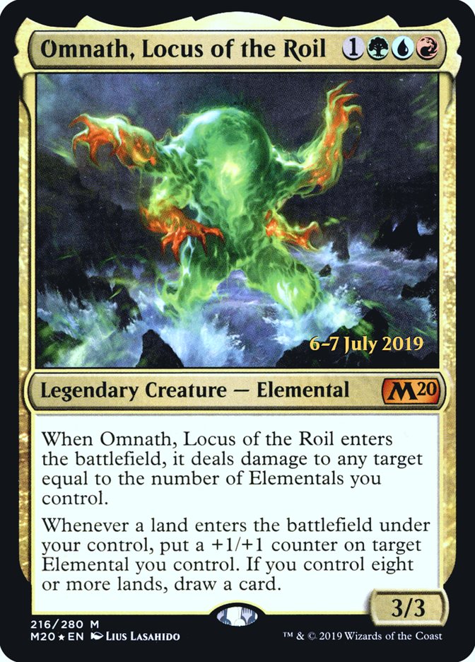 Omnath, Locus of the Roil [Core Set 2020 Prerelease Promos] | Chromatic Games