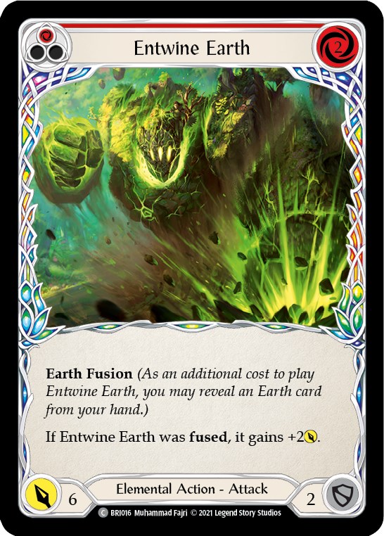 Entwine Earth (Red) [BRI016] (Tales of Aria Briar Blitz Deck)  1st Edition Normal | Chromatic Games