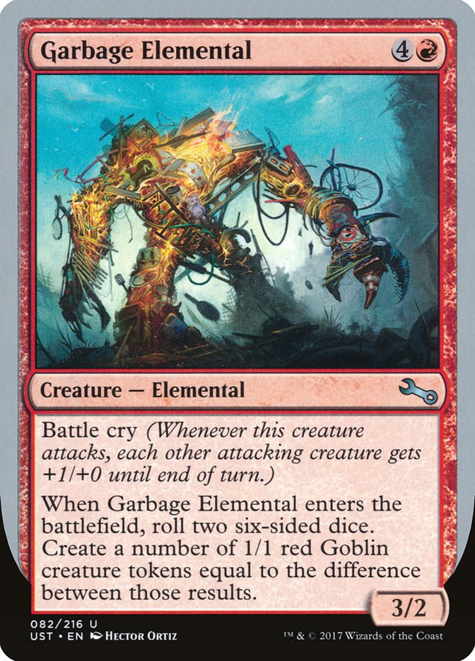 Garbage Elemental (3/2 Creature) [Unstable] | Chromatic Games