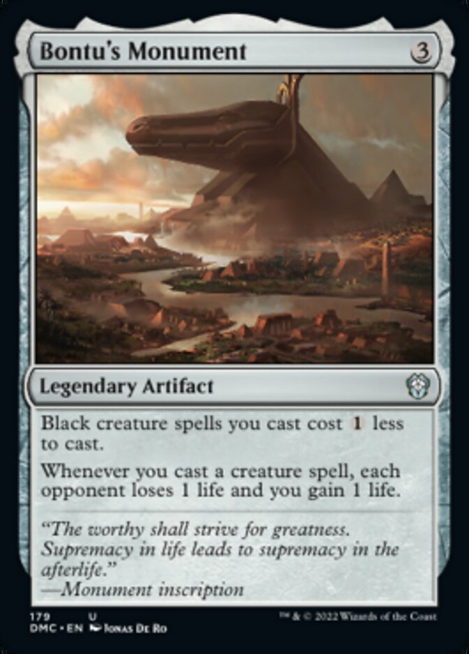 Bontu's Monument [Dominaria United Commander] | Chromatic Games