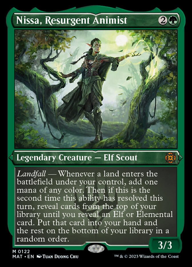 Nissa, Resurgent Animist (Foil Etched) [March of the Machine: The Aftermath] | Chromatic Games