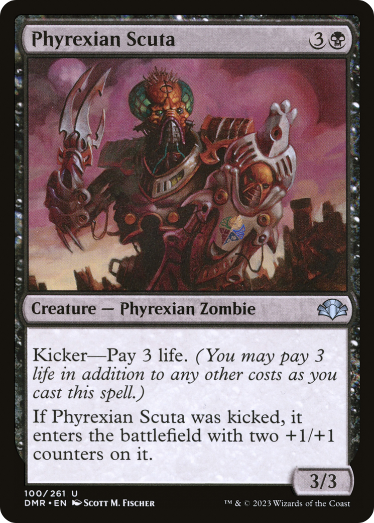 Phyrexian Scuta [Dominaria Remastered] | Chromatic Games