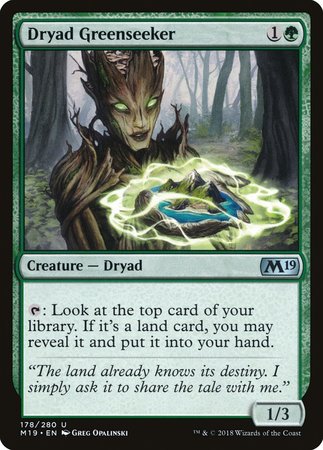 Dryad Greenseeker [Core Set 2019] | Chromatic Games