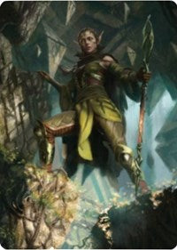 Nissa of Shadowed Boughs 1 Art Card [Zendikar Rising Art Series] | Chromatic Games