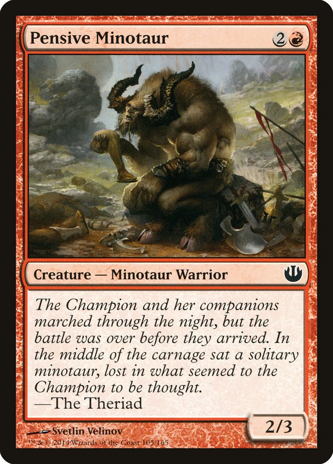 Pensive Minotaur [Journey into Nyx] | Chromatic Games