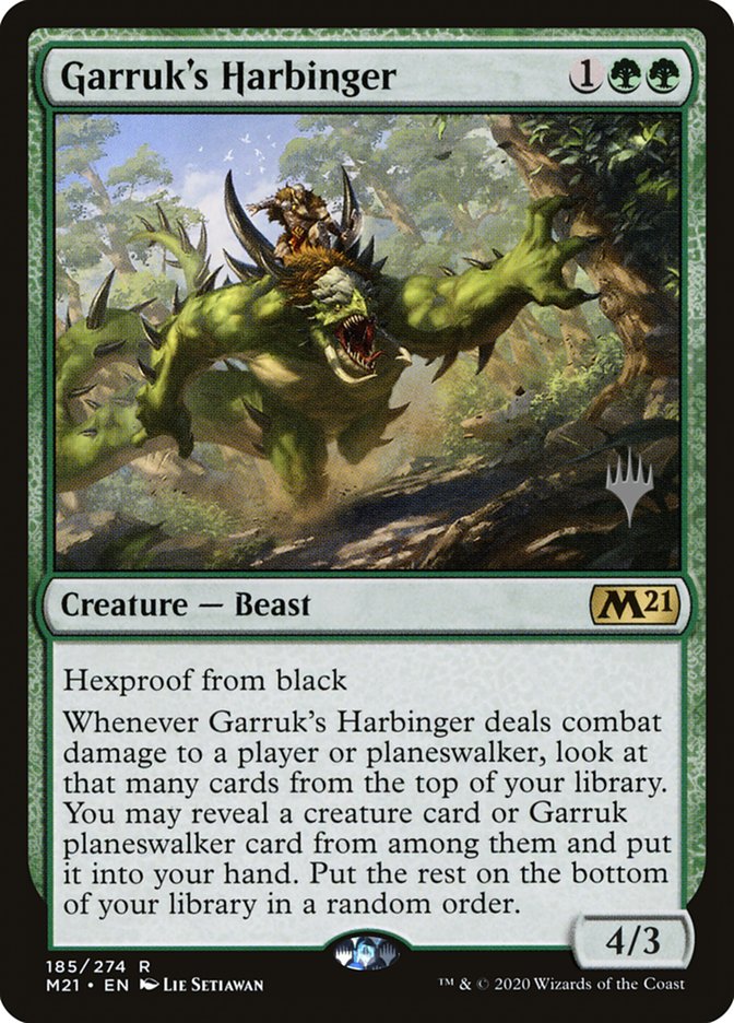 Garruk's Harbinger (Promo Pack) [Core Set 2021 Promos] | Chromatic Games