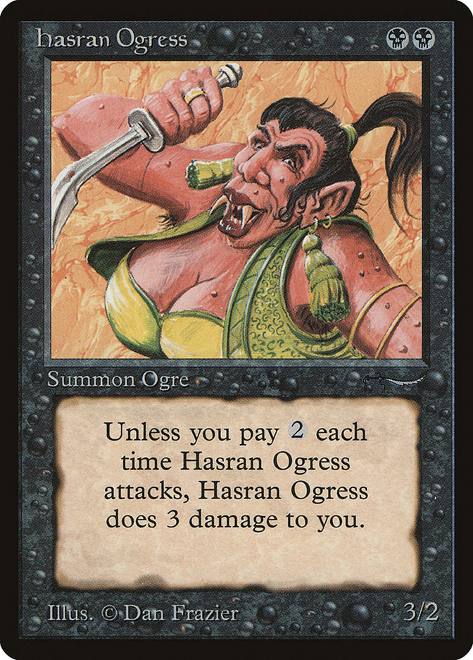 Hasran Ogress (Light Mana Cost) [Arabian Nights] | Chromatic Games