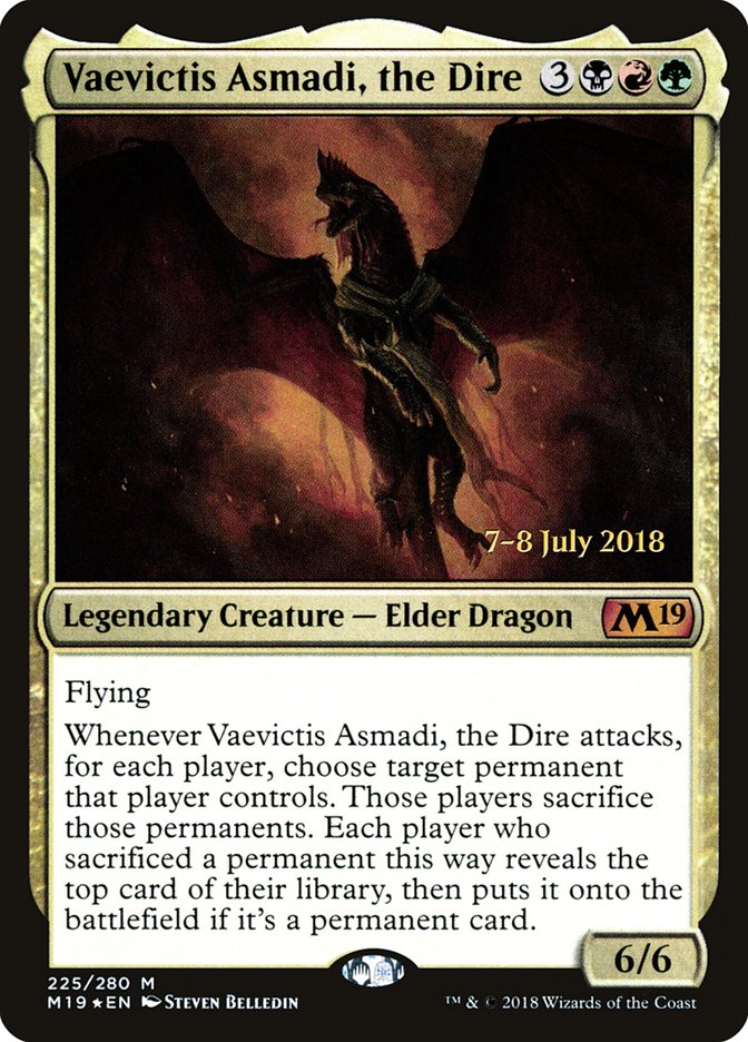 Vaevictis Asmadi, the Dire [Core Set 2019 Prerelease Promos] | Chromatic Games