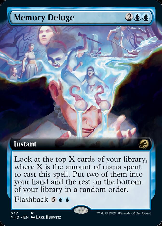 Memory Deluge (Extended Art) [Innistrad: Midnight Hunt] | Chromatic Games