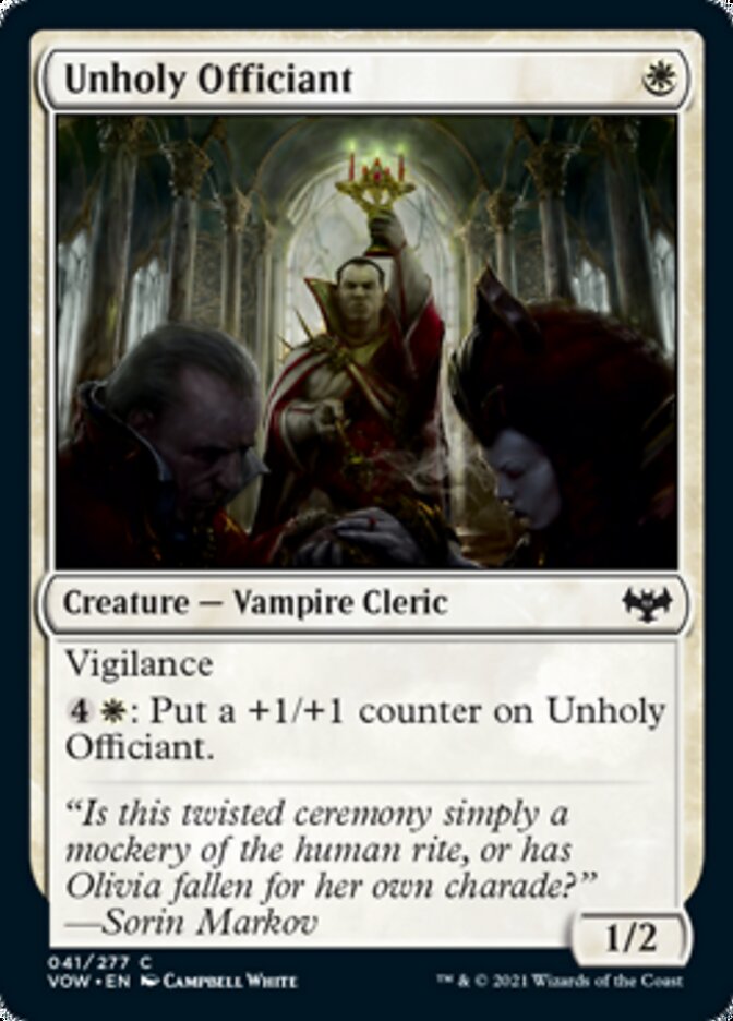 Unholy Officiant [Innistrad: Crimson Vow] | Chromatic Games