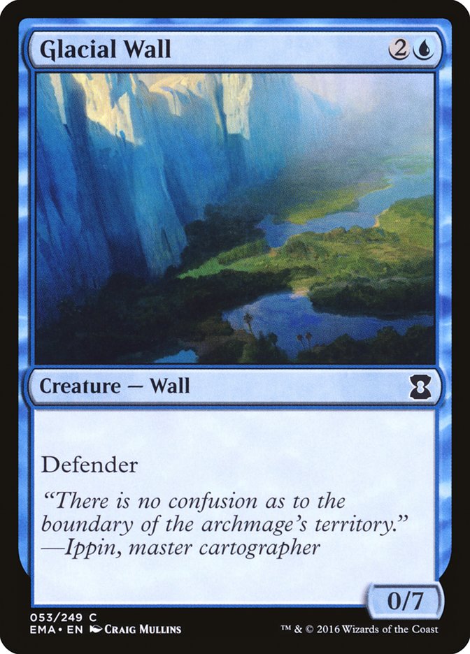 Glacial Wall [Eternal Masters] | Chromatic Games