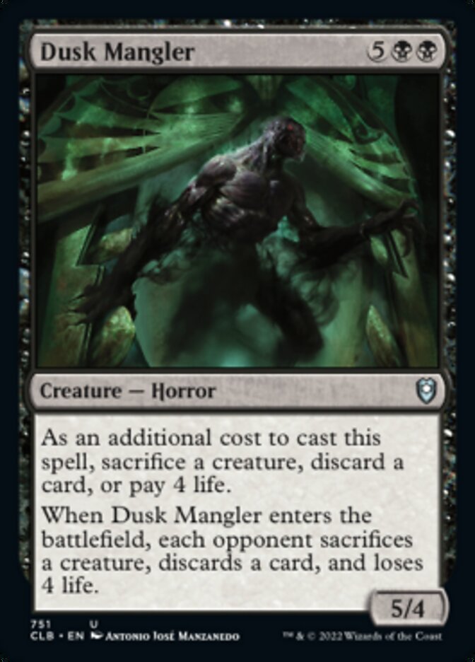 Dusk Mangler [Commander Legends: Battle for Baldur's Gate] | Chromatic Games