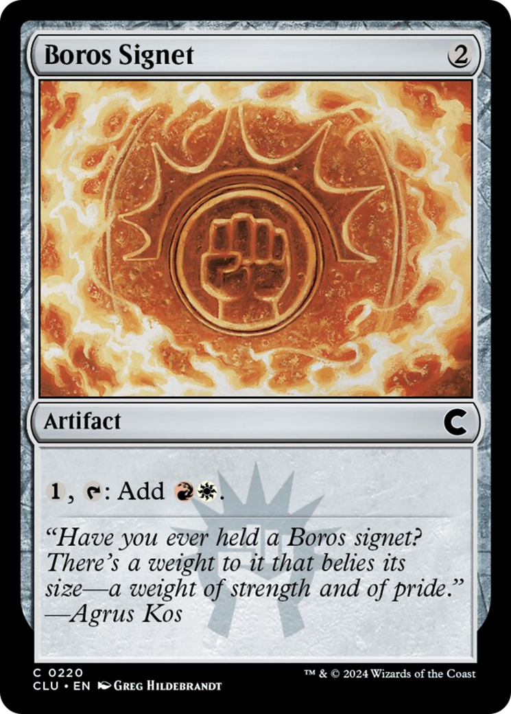 Boros Signet [Ravnica: Clue Edition] | Chromatic Games