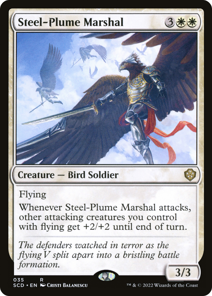 Steel-Plume Marshal [Starter Commander Decks] | Chromatic Games