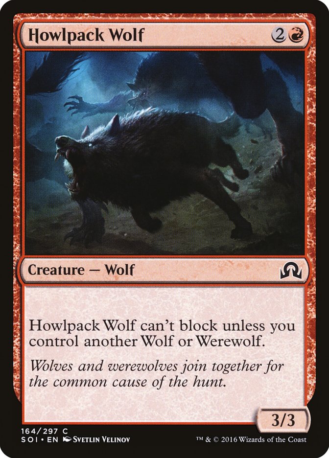 Howlpack Wolf [Shadows over Innistrad] | Chromatic Games