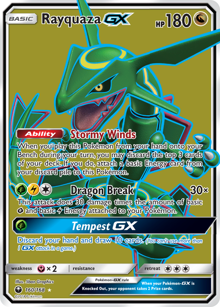 Rayquaza GX (160/168) [Sun & Moon: Celestial Storm] | Chromatic Games