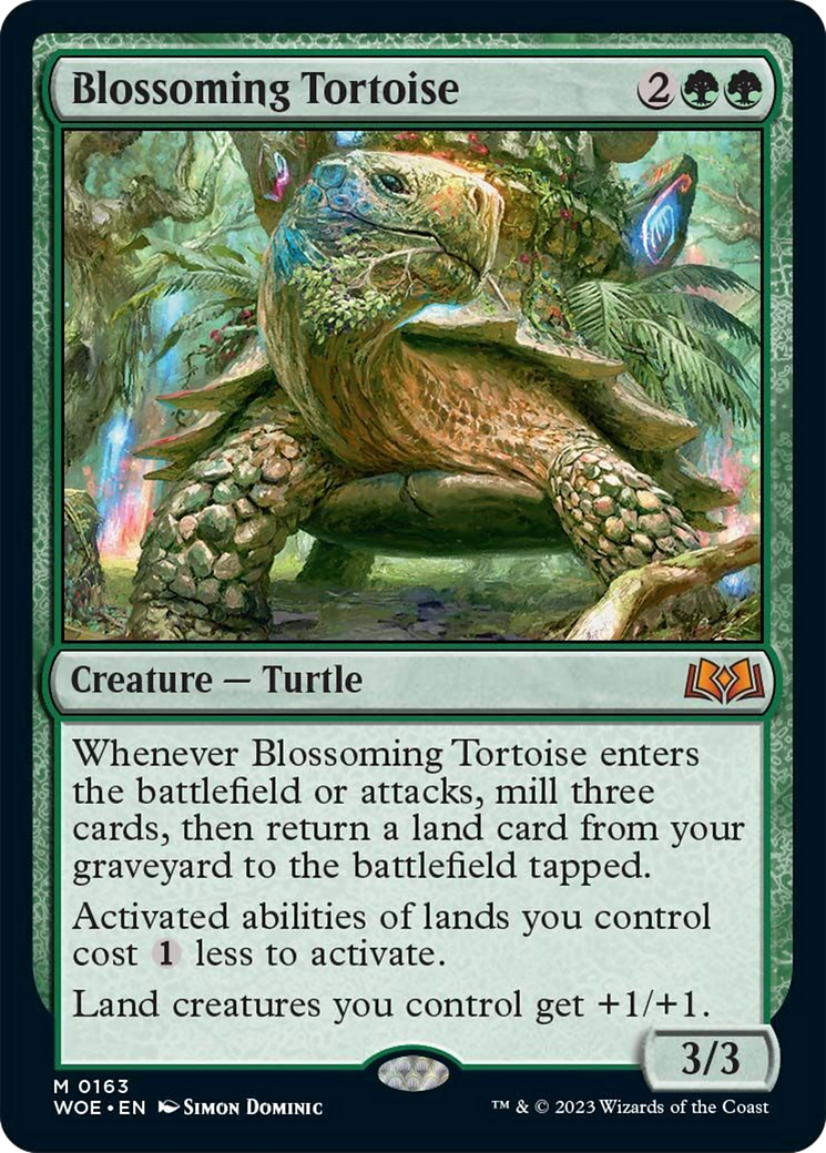 Blossoming Tortoise [Wilds of Eldraine] | Chromatic Games