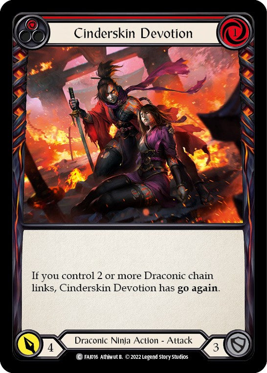 Cinderskin Devotion (Red) [FAI016] (Uprising Fai Blitz Deck) | Chromatic Games