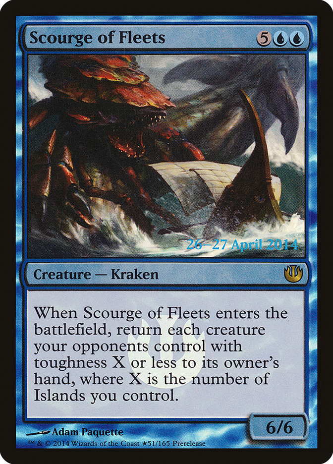 Scourge of Fleets [Journey into Nyx Prerelease Promos] | Chromatic Games