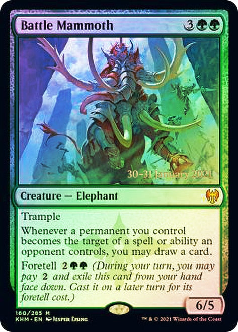 Battle Mammoth [Kaldheim Prerelease Promos] | Chromatic Games