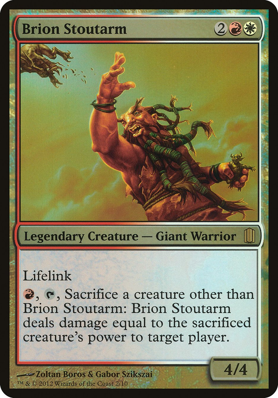 Brion Stoutarm (Oversized) [Commander's Arsenal Oversized] | Chromatic Games