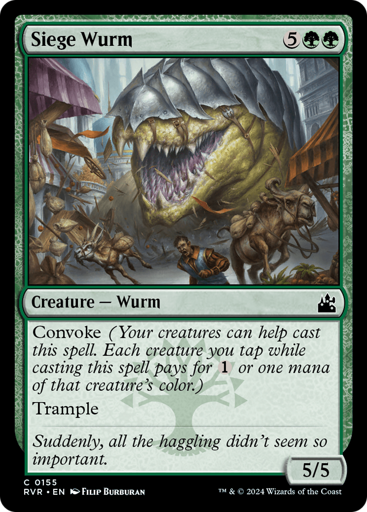 Siege Wurm [Ravnica Remastered] | Chromatic Games