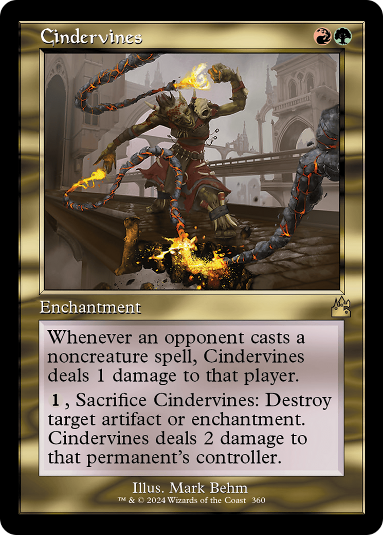 Cindervines (Retro Frame) [Ravnica Remastered] | Chromatic Games