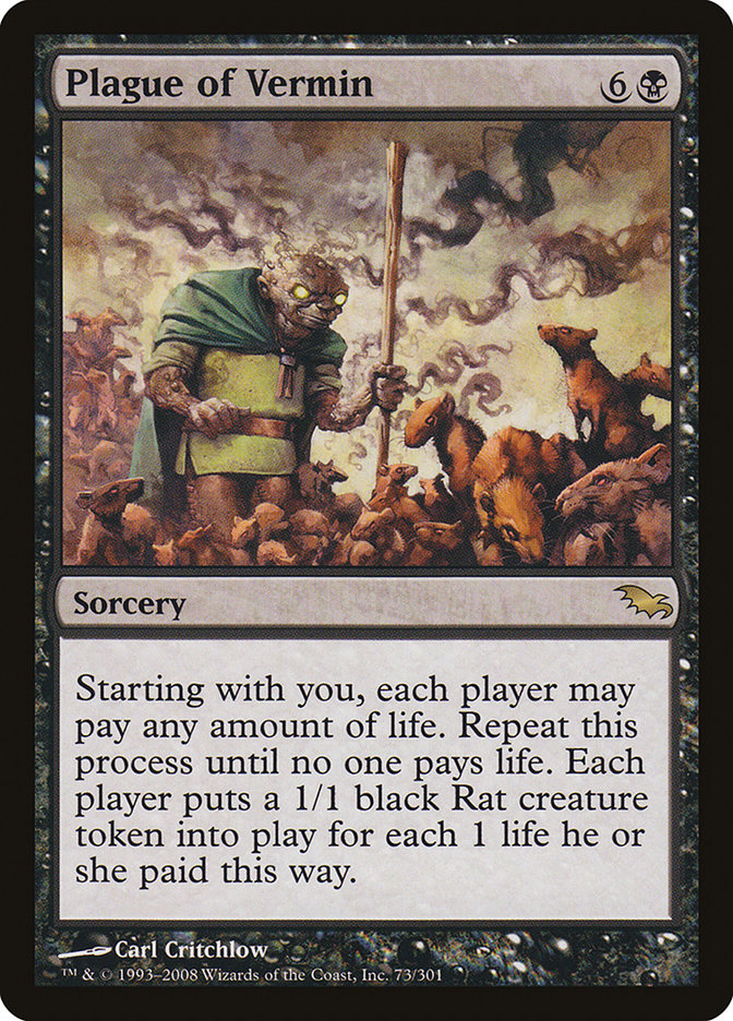 Plague of Vermin [Shadowmoor] | Chromatic Games