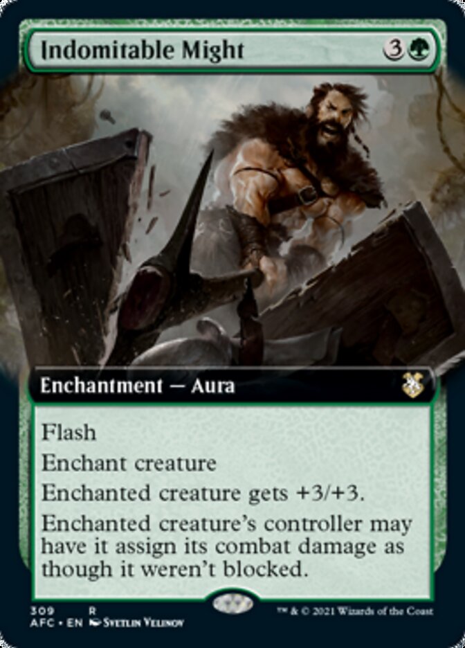 Indomitable Might (Extended Art) [Dungeons & Dragons: Adventures in the Forgotten Realms Commander] | Chromatic Games