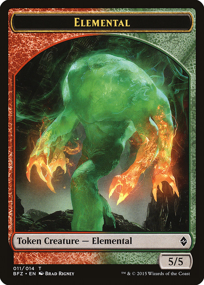 Elemental Token (011/014) [Battle for Zendikar Tokens] | Chromatic Games