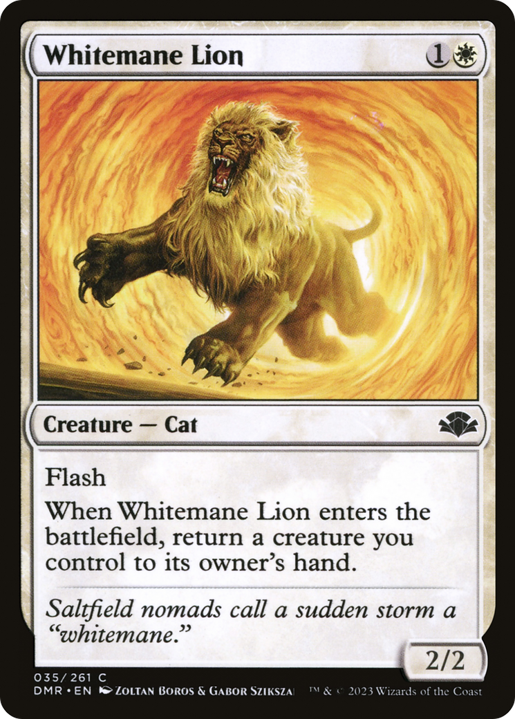 Whitemane Lion [Dominaria Remastered] | Chromatic Games