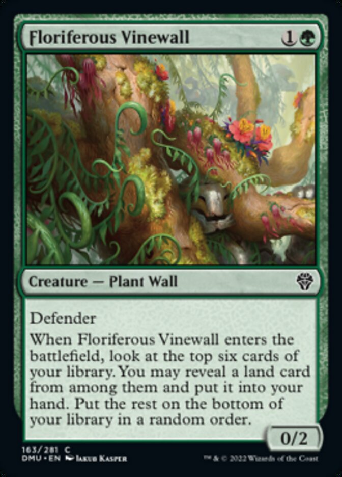 Floriferous Vinewall [Dominaria United] | Chromatic Games