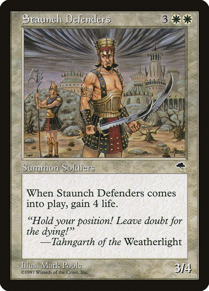 Staunch Defenders [Tempest] | Chromatic Games