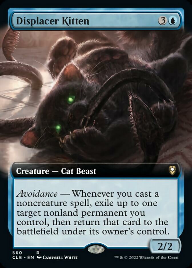 Displacer Kitten (Extended Art) [Commander Legends: Battle for Baldur's Gate] | Chromatic Games